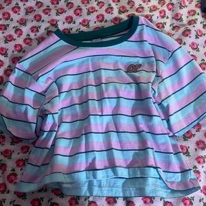 Odd Future stripped cropped tee